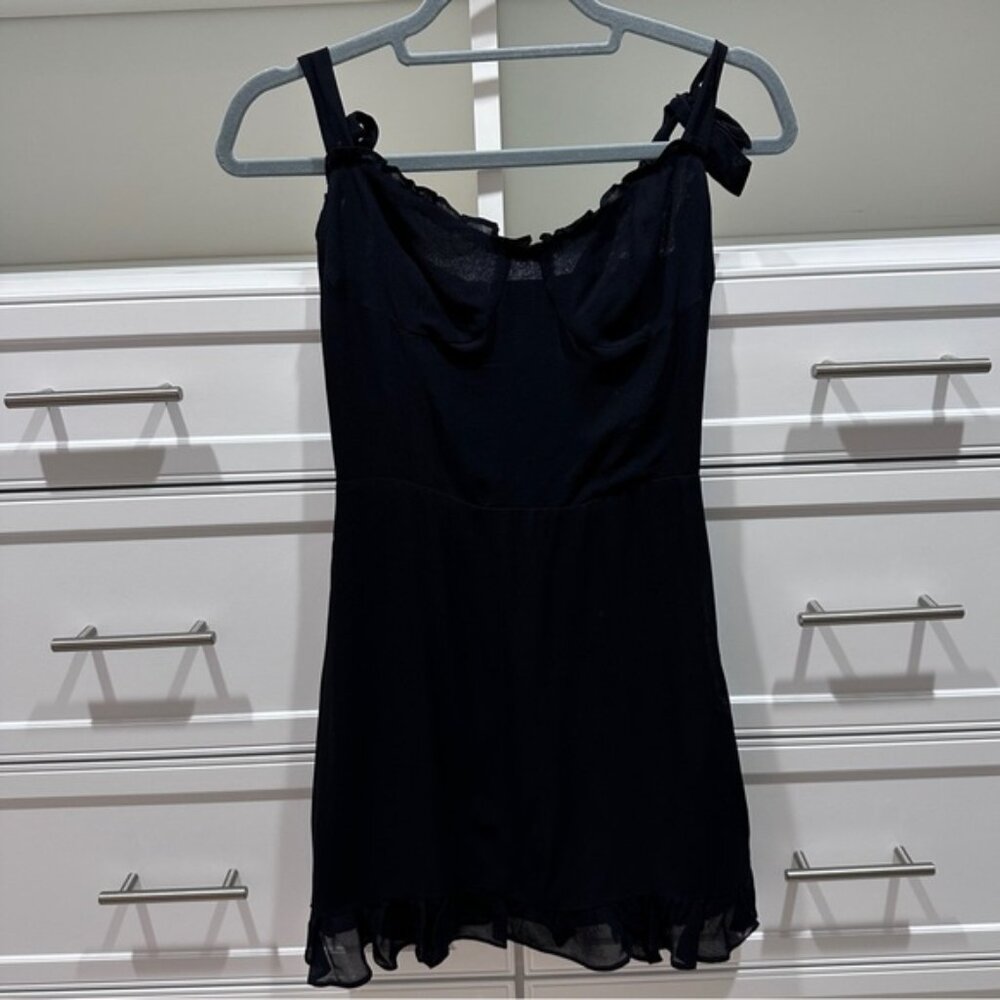 NWT Reformation Black Mini Dress